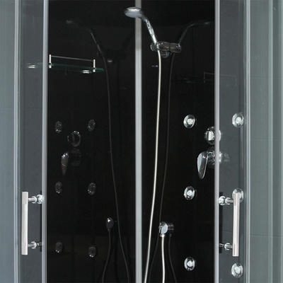 Hydromasážny sprchový box BONDY BLACK /900