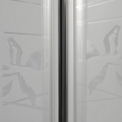 Štvrťkruhový sprchovací kút AUSTIN LUX s jednokrídlovými otváracími dverami
